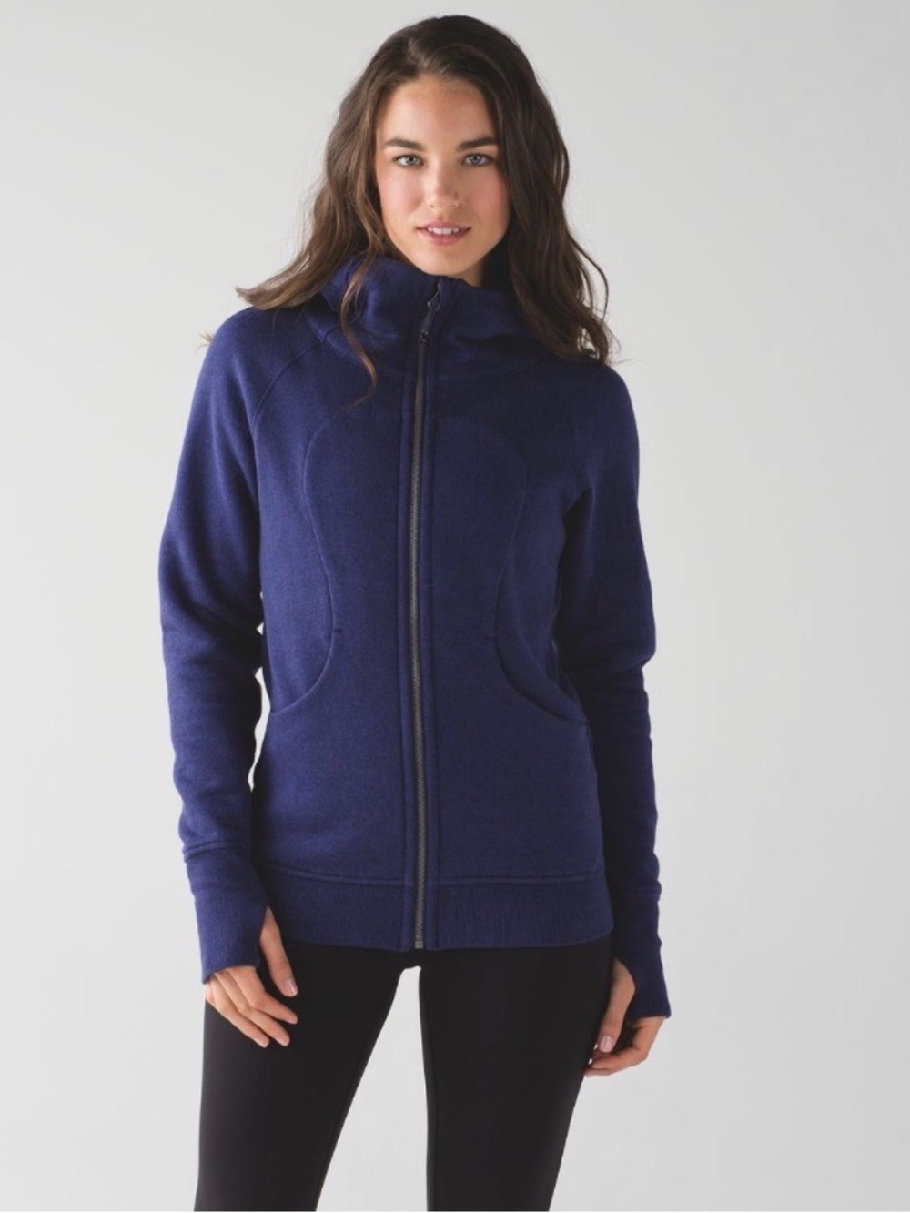 lululemon athletica SCUBA III/ EUC size 12 / Heathered emperor blue